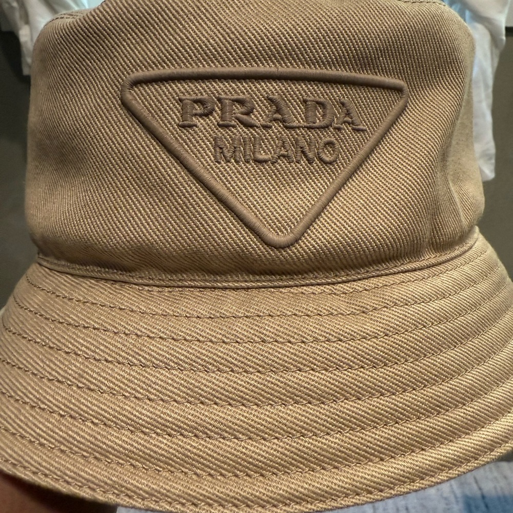 Prada Milano Beige Bucket Hat